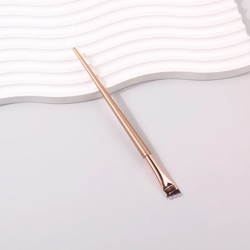 1pc single  thin perfect cutting Tint flat private label eyeliner Blade Ultra Fine Flat knife brush thin angled eyebrow brush