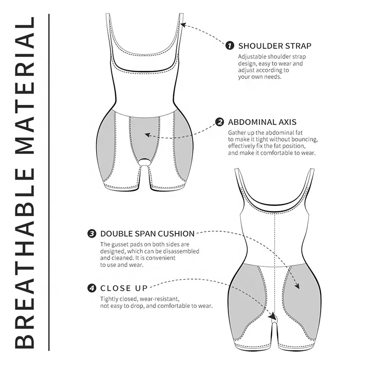 Women Fajas BBL Pads High Waist Tummy Control Shorts Bodysuit Butt lifter Shapewear Padded Butt Body Shaper for Bigger Butt