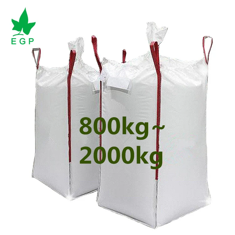 EGP Jumbo Bag Bean Bag FIBC Bulk Big Bag Factory wholesale 500kg 1000kg 1200kg 1500kg 2000kg 1ton 2 Ton
