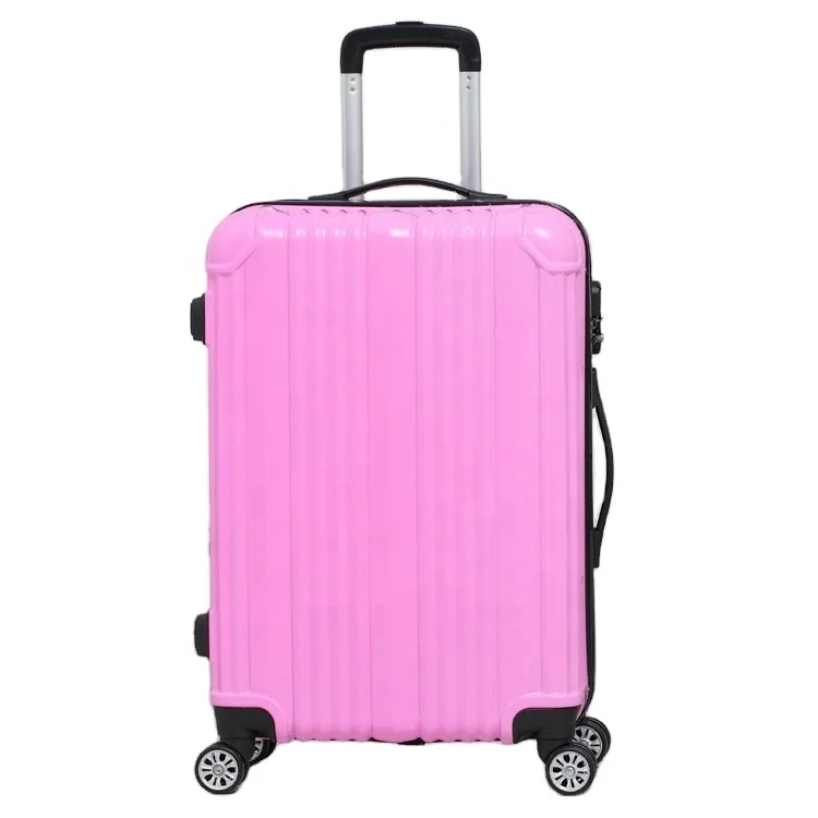 Factory Lightweight Travelling Valise Suit Case Durable Hard Shell PC ABS Travel Trolley Luggage With Double Zipper