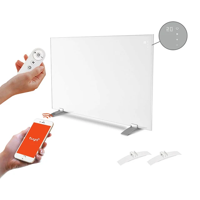 Стеклянный Сияющий углеродный кристалл ИК-Нагреватель панель настенный Электрический комнатный нагреватель портативный