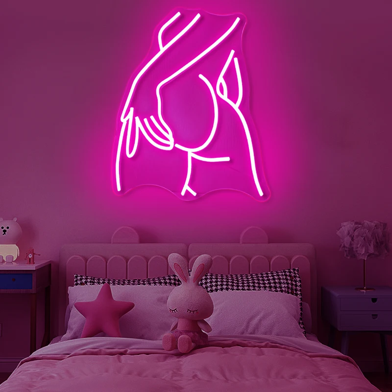 Wholesale Personalized Lady Neon Lights For Bedroom Home Wall Decoration Light Indoor Display Screen Led Neon Sign Custom