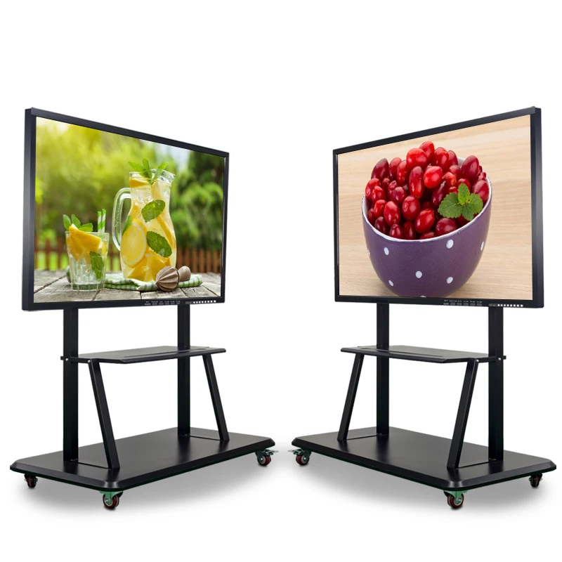 55 65 75 86 98 110 Inch Interactive Touch Screen Smart White Board Interactive Whiteboard with mobile Stand