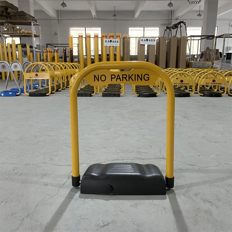 Factory Outlet Intelegent Yellow Electric Personal lockable Automatic Blue tooth Mobile Phone Control Car Barrier Parking Lock