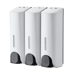 Manufacturers Manual Liquid Soap Dispenser Set Wall Mounted ABS Plastic Shower Dispenser