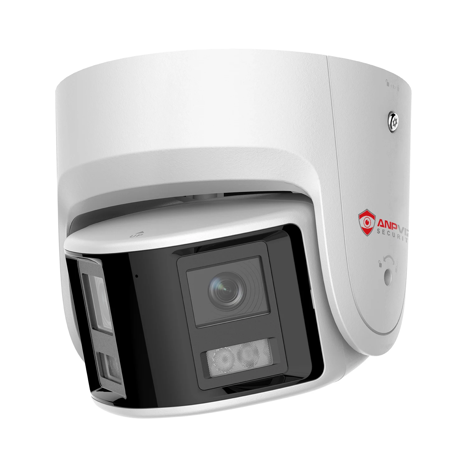 Anpviz POE IP камера видеонаблюдения 6MP видеорегистратор с двумя камерами панорамная 180 градусов изображение человека/транспортное средство обнаружения звук и мигание сигнализация 2-way