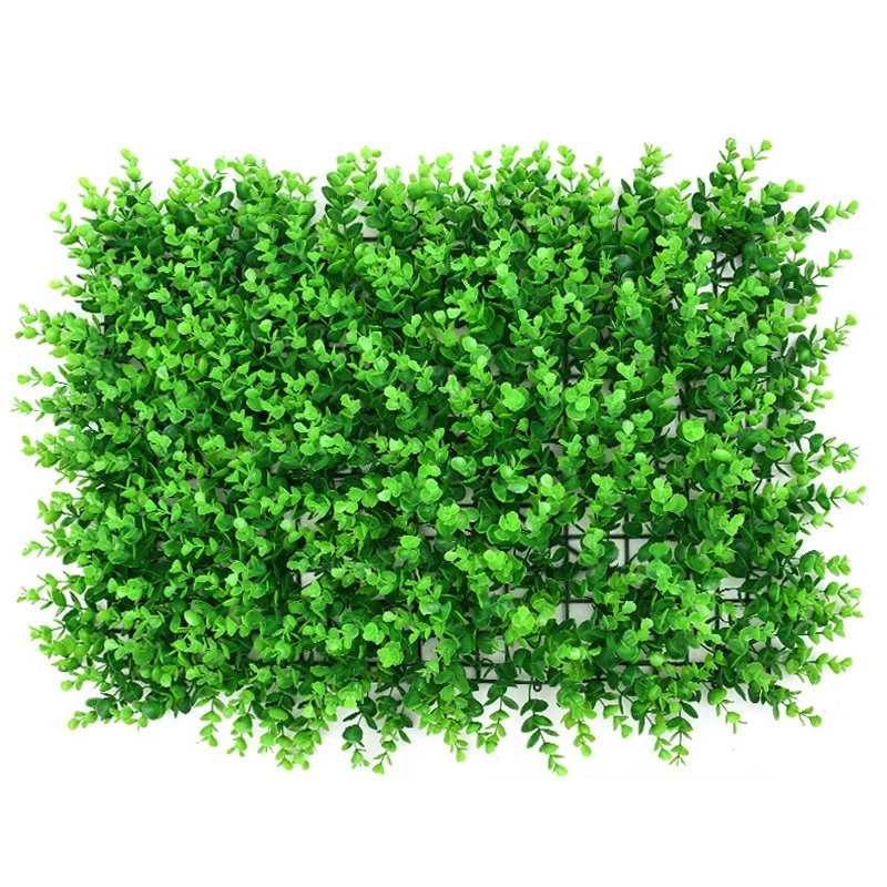 Artificial Green Grass Boxwood Hedge Faux Artificial Plant Grass Wall