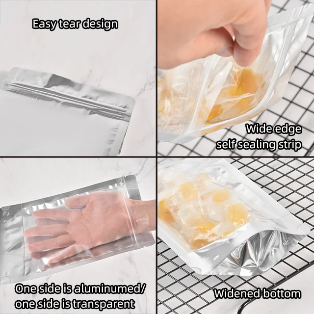 Clear Window 250g Spices Seasoning Packaging Bag Custom Recyclable Reusable Stand up Pouch Food Packing Bags for Seasoning