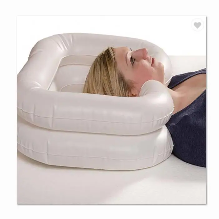 Bed Rest Nursing Aid Sink Portable With Drain Tube for The Disabled Inflatable Shampoo Basin Tub Shampoo Tray Hair Washing Basin