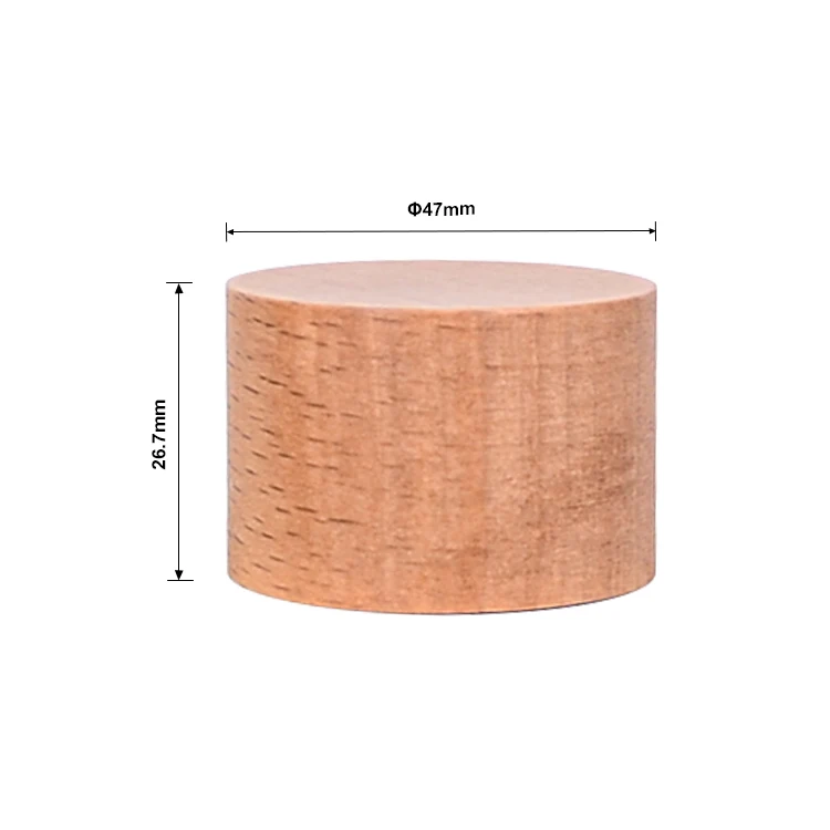 Bamboo Cap Plastic Aluminum Soft Tube Cap 18 MM Wooden Cap