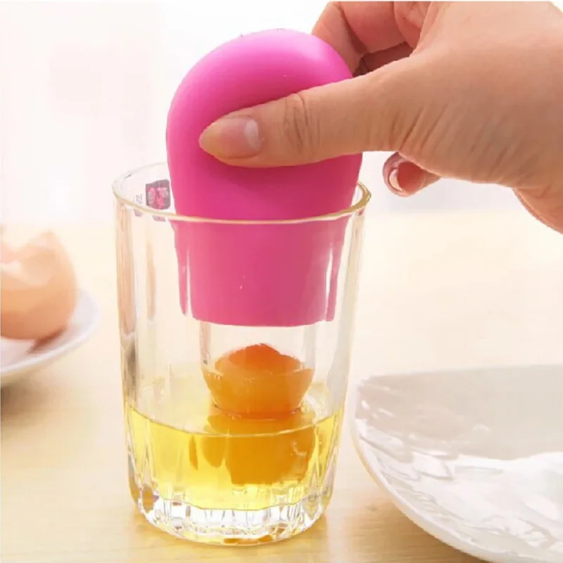 Kitchen Tool Silicone Yolk Out Egg Separator