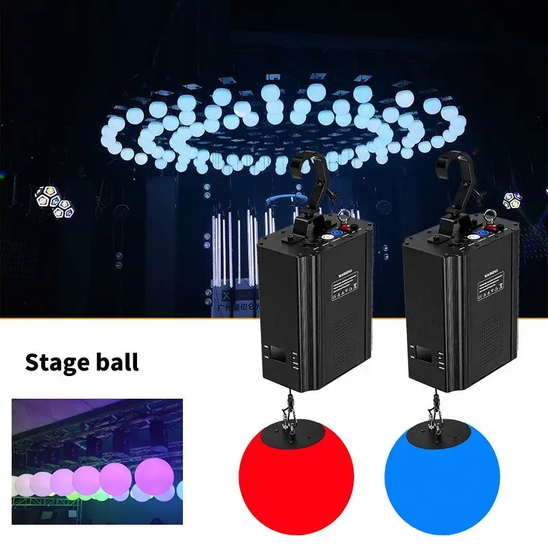 LED Lifting Ball Kinetic Light Changeable Projection Lights for Stage Disco Wedding DMX Control Moving Balls Platform
