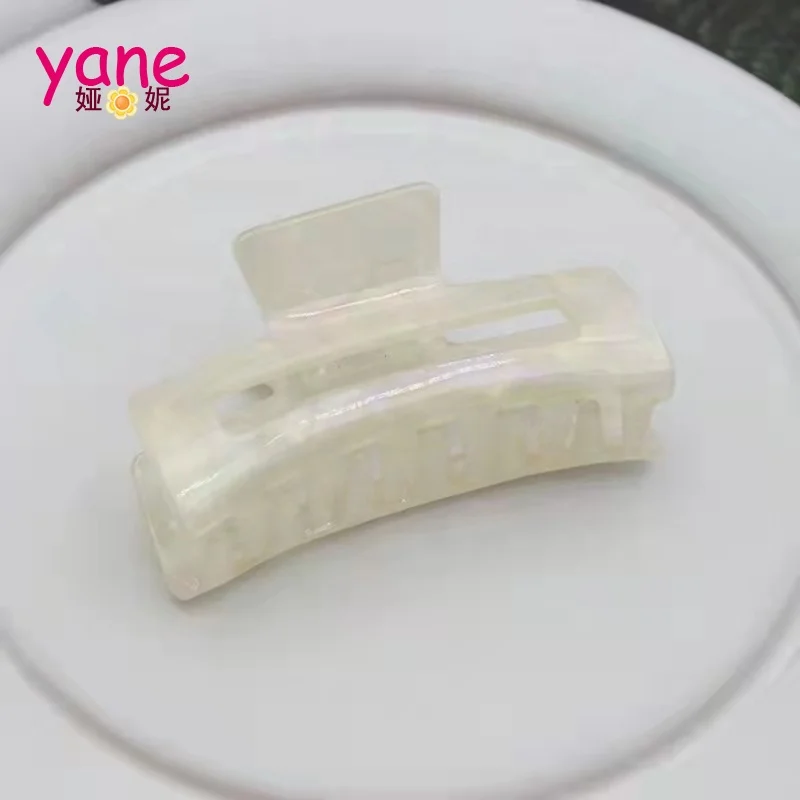 Hot colorful Acetic hair claws Grasp clips 8cm for women