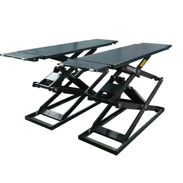 Hot selling 4T Hydraulic Scissor Car Lift auto repair use scissor lift full rise scissor car lift