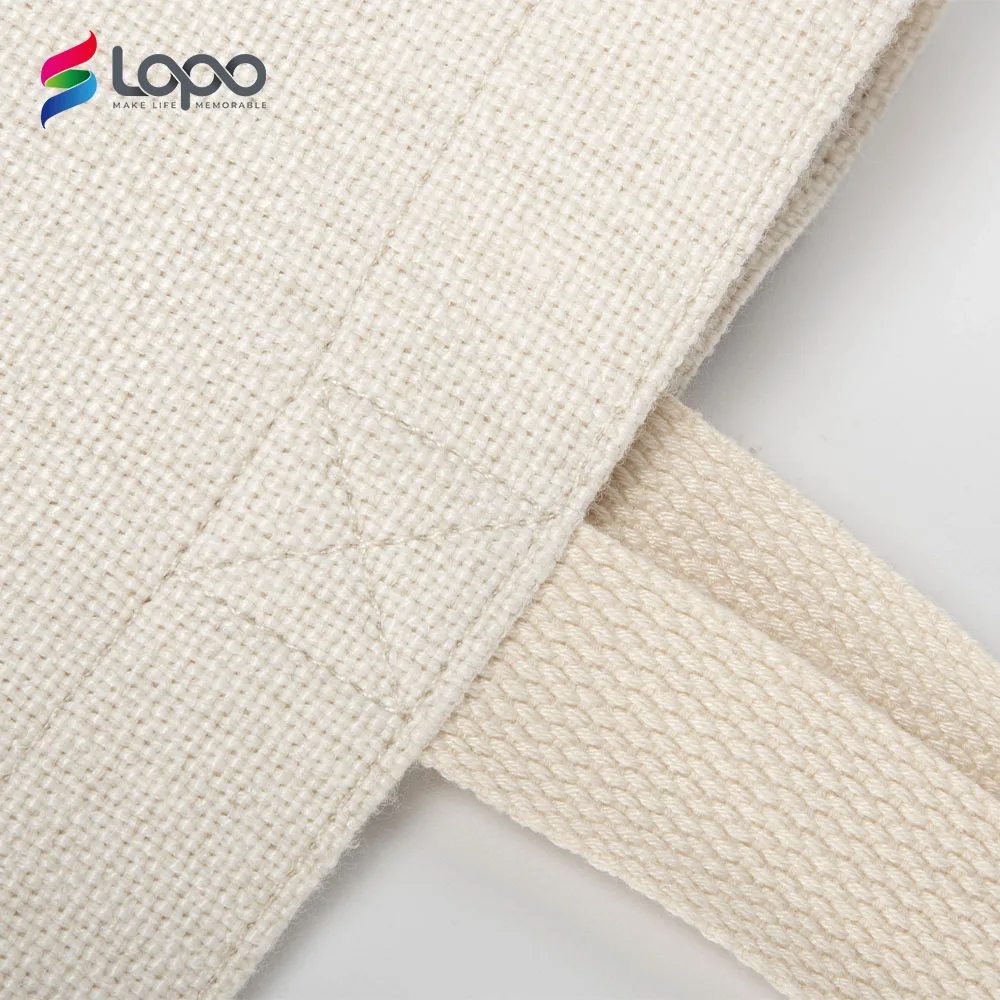 High quality sublimation textile linen tote bag blanks for wholesale