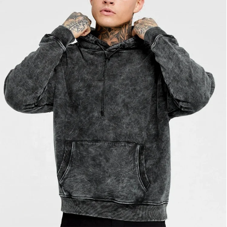 Оригинальная фабрика 2022 новый стиль мужские винтажные толстовки большого размера хлопковая толстовка с