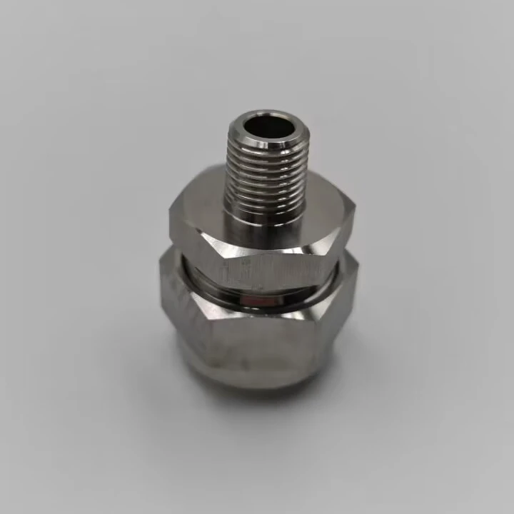 Factory Threaded Spherical Nozzle Adapter Swivel Nozzle Adapter Stainless Steel Original Carton Box Provided Argent Nozzle Spray