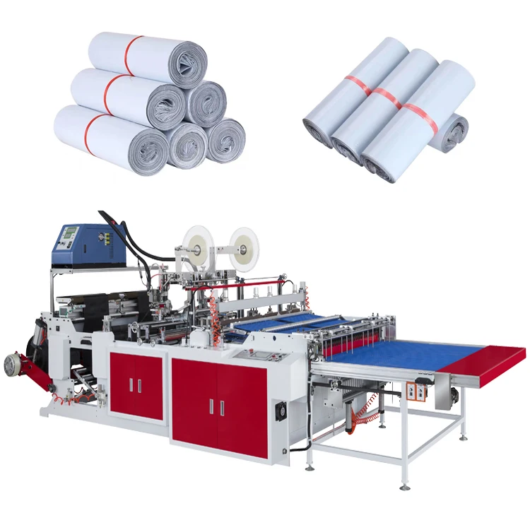 High speed DHL double line courier bag biodegradable bag side sealing bag making machine