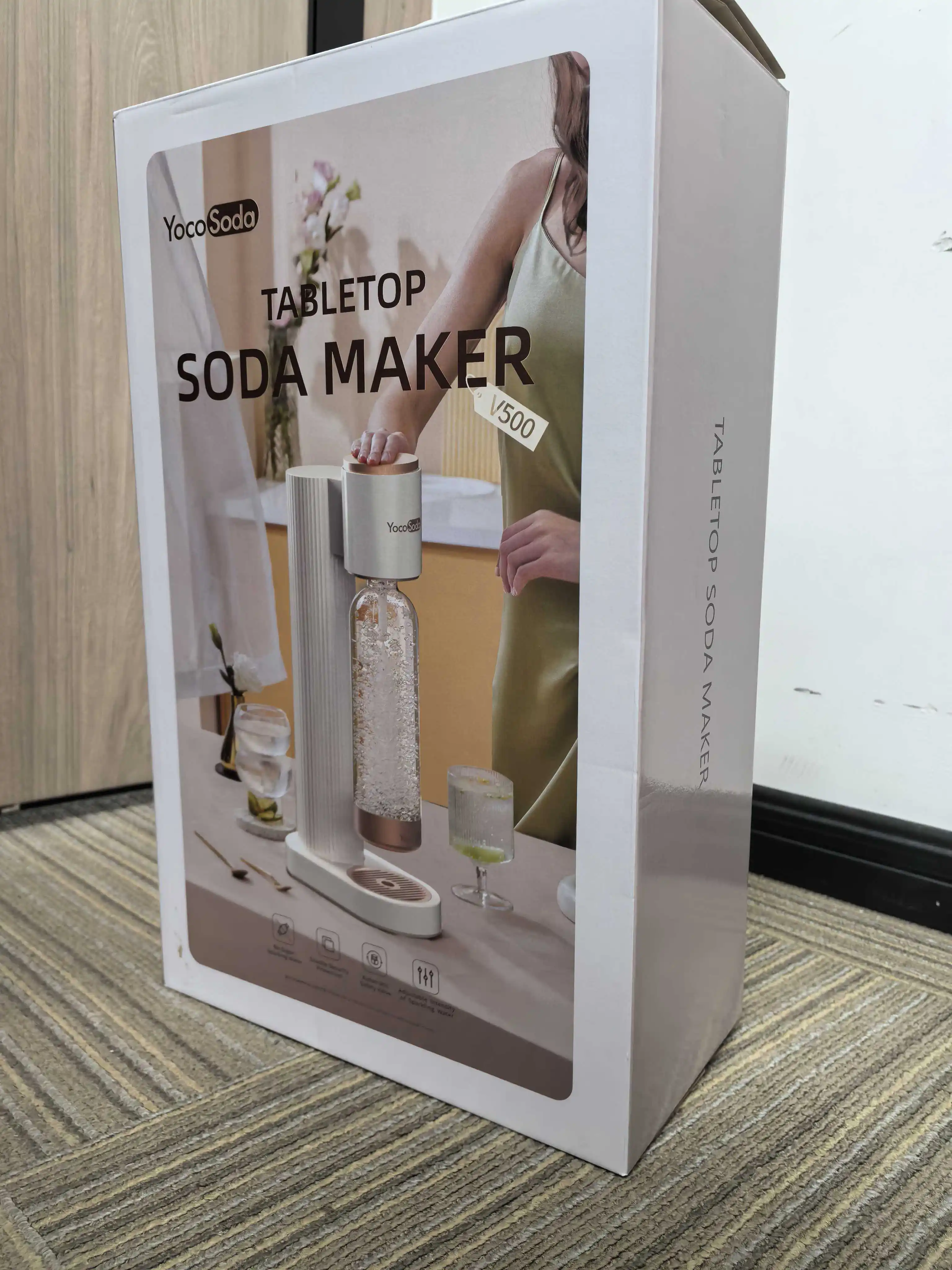 Ручной портативный аппарат для газирования воды (для дома автофургона настольный) холодного типа распродажа