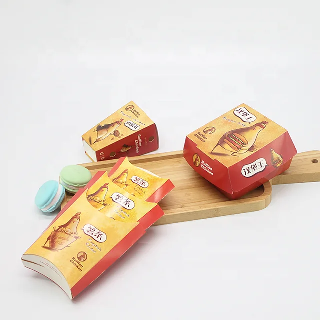 LOKYO full set snacks takeout packaging french frieschicken nuggets hamburger fast food packaging