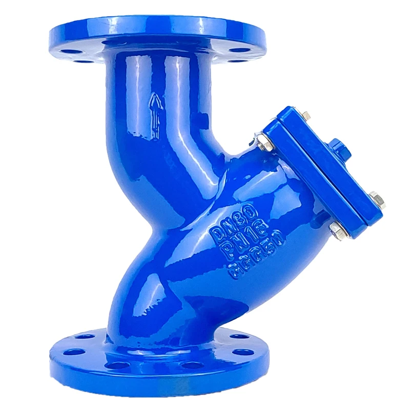 Cast iron Y-strainer valve DIN 3202-F1 100 mm y type filter