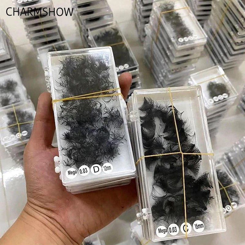 Custom 3D-10D Premade Volume Fan Eyelash Extensions Bulk Promade Handmade Loose Fan Lashes