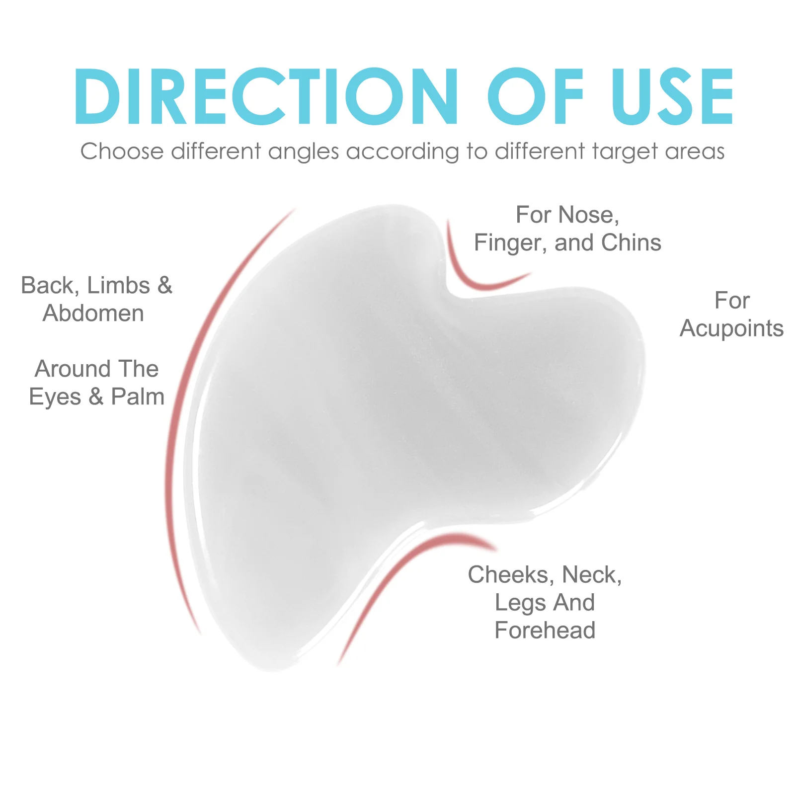 Custom Logo Heart Shape Gua Sha Board Jade Stone Gua Sha Facial Tool Face Massage SPA Acupuncture Therapy Facial Lifting Tool