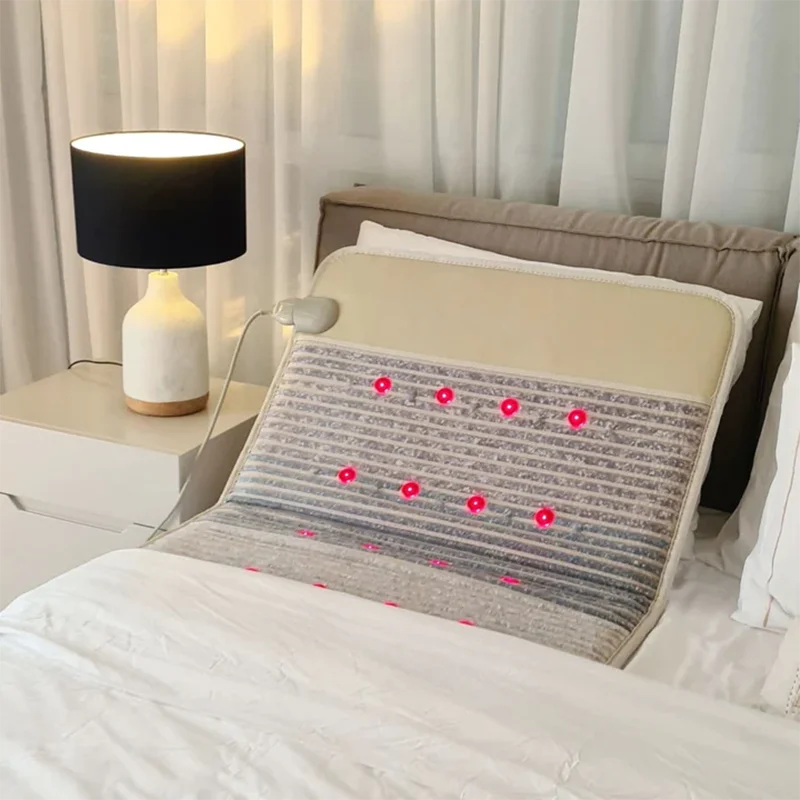 50*150CM Germany Stock PEMF Photon Amethyst Tourmaline Bian-stone Heating Mattress Far Infrared Heated Mat Amethyst Stone Pad