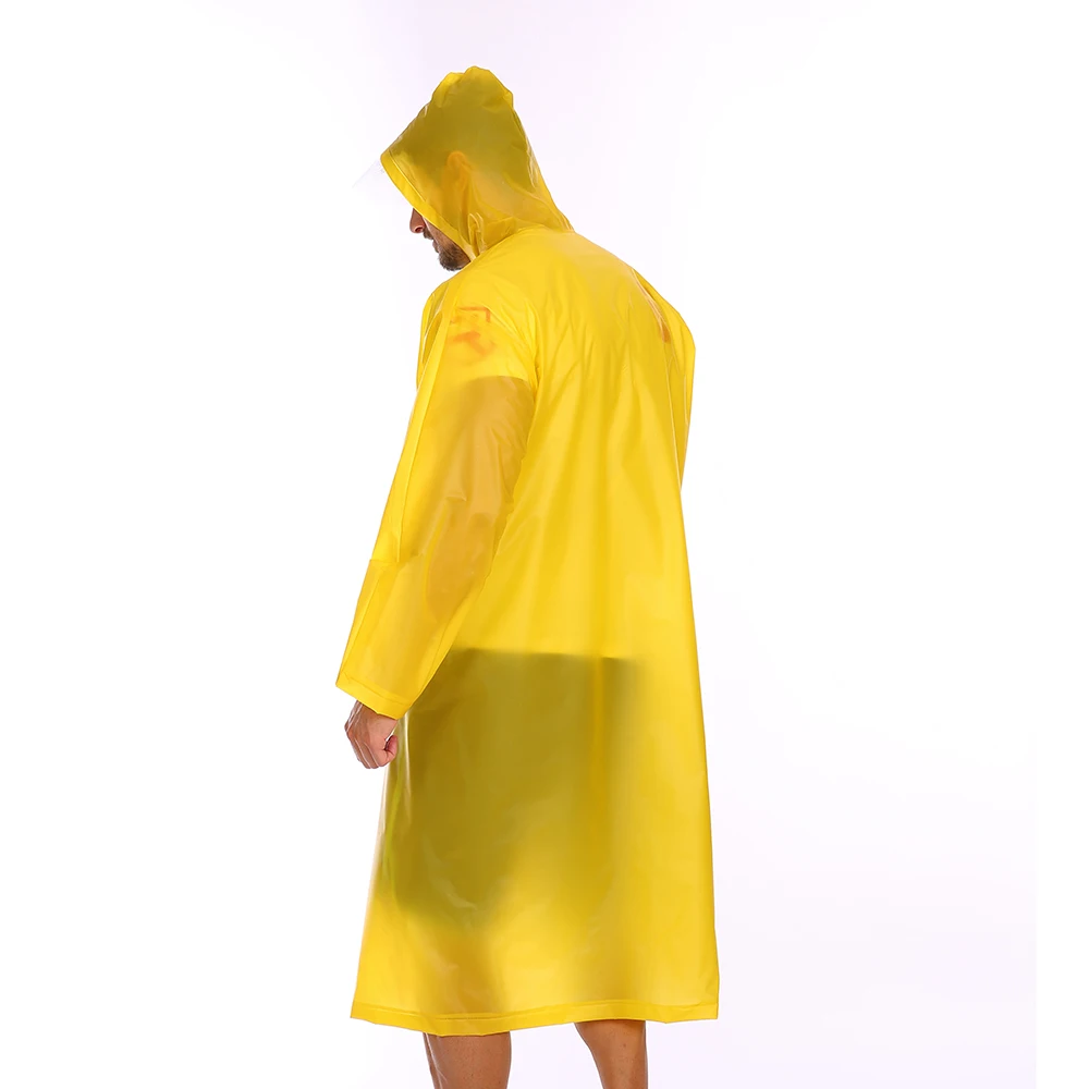 Fashion Women Men Transparent Fabric Poncho Portable Light Raincoat Not Disposable Rain Coat For Adult Tour Pvc Raincoat