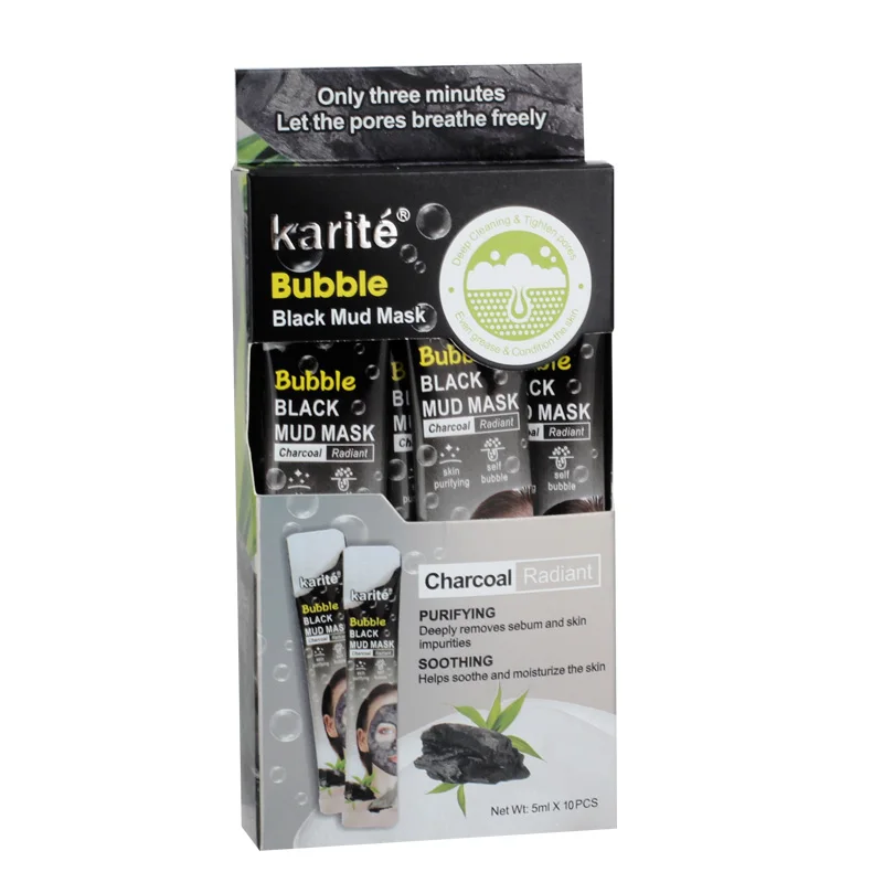 Hyaluronic Acid Hydrating Bubble Blue Mud Mask Soothe Moisturize skin OEM Facial Mask