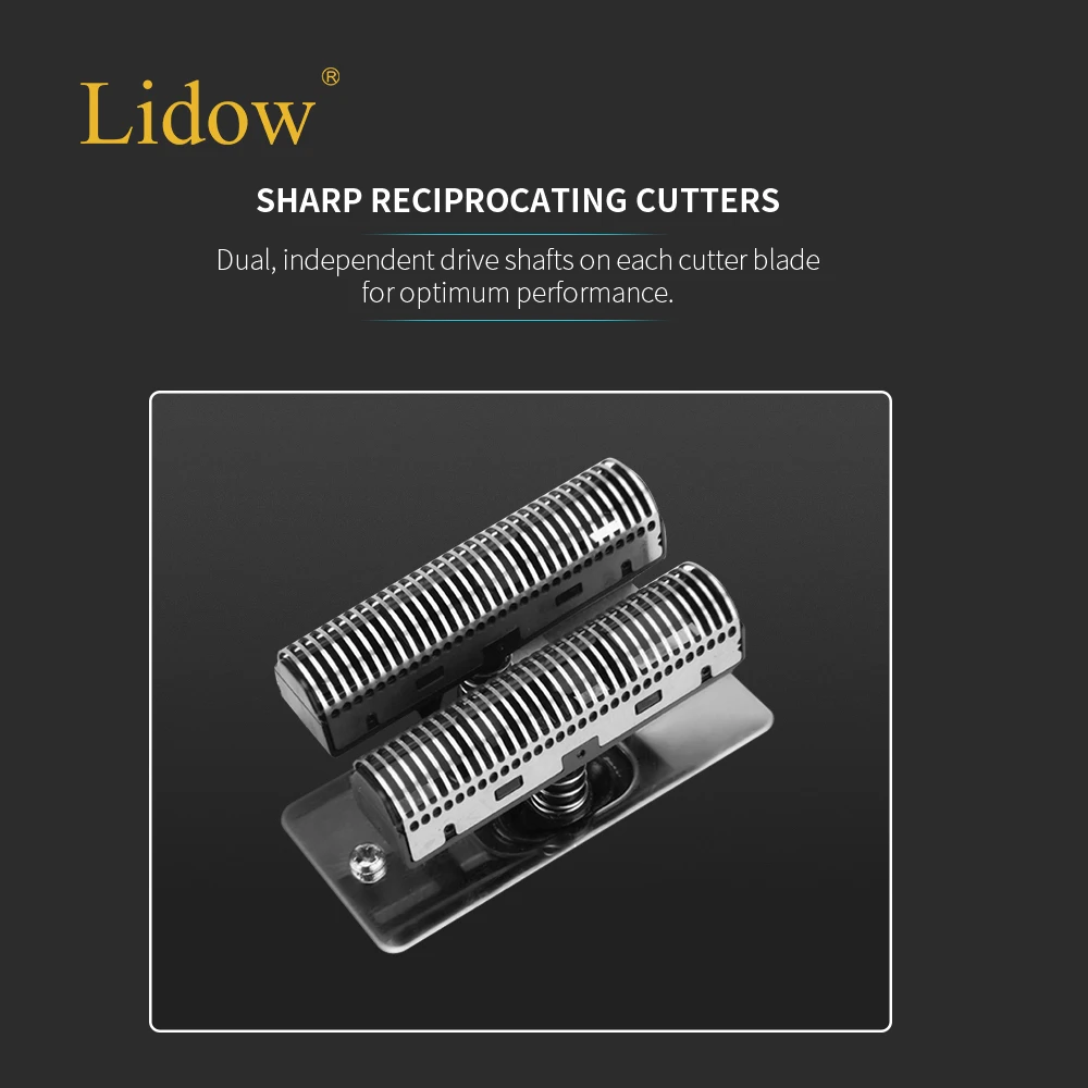 LIDOW Portable Travel Rotary Wireless  Beard Foil Shavers Lithium Battery Electric Waterproof Beard Shaver  Beard Foil Shavers