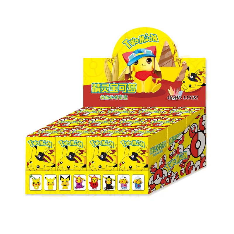 anime Pokemoned lovely Blind Box Action Figure PVC Pendant keychain Toys for gift