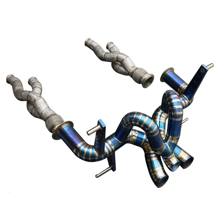 Hot Selling Titanium Alloy  valvetronic exhaust catback with downpipe for Lamborghini  LP740 exhaust