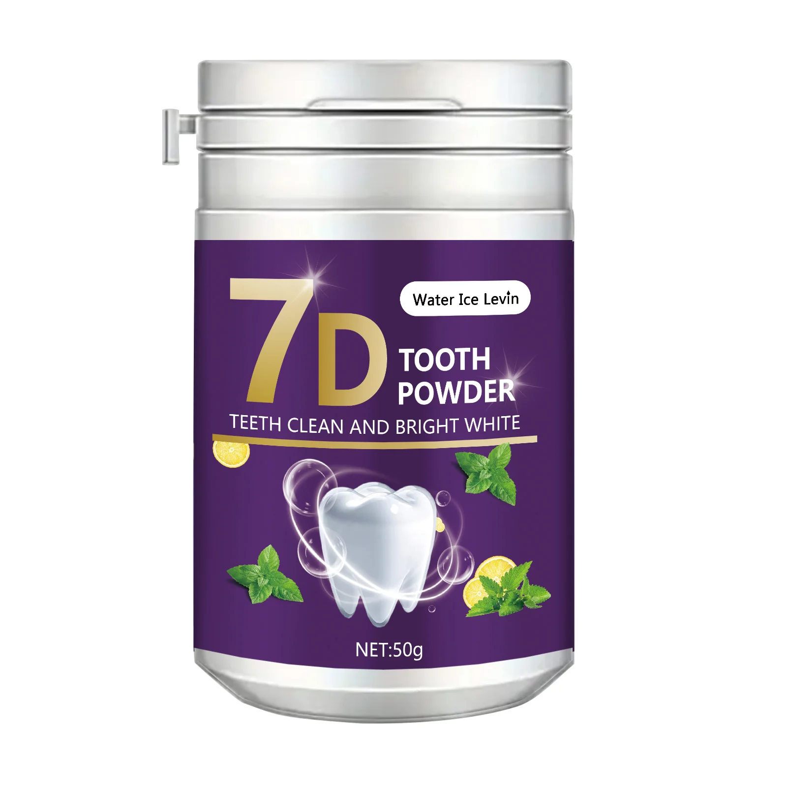 Water Ice Levin Teeth Brightening White Powder for Tooth Cleansing Beauty Yellow Teeth Smoking for Tooth Cleansing and Cleansing