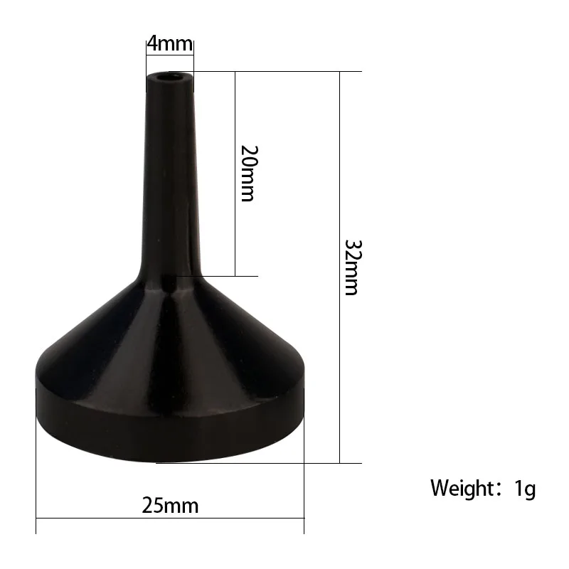 
High Quality Small Metal Aluminum Gold Silver Empty Oil Essential Perfume Refill Tool Perfume Funnel For Spray Atomizer 