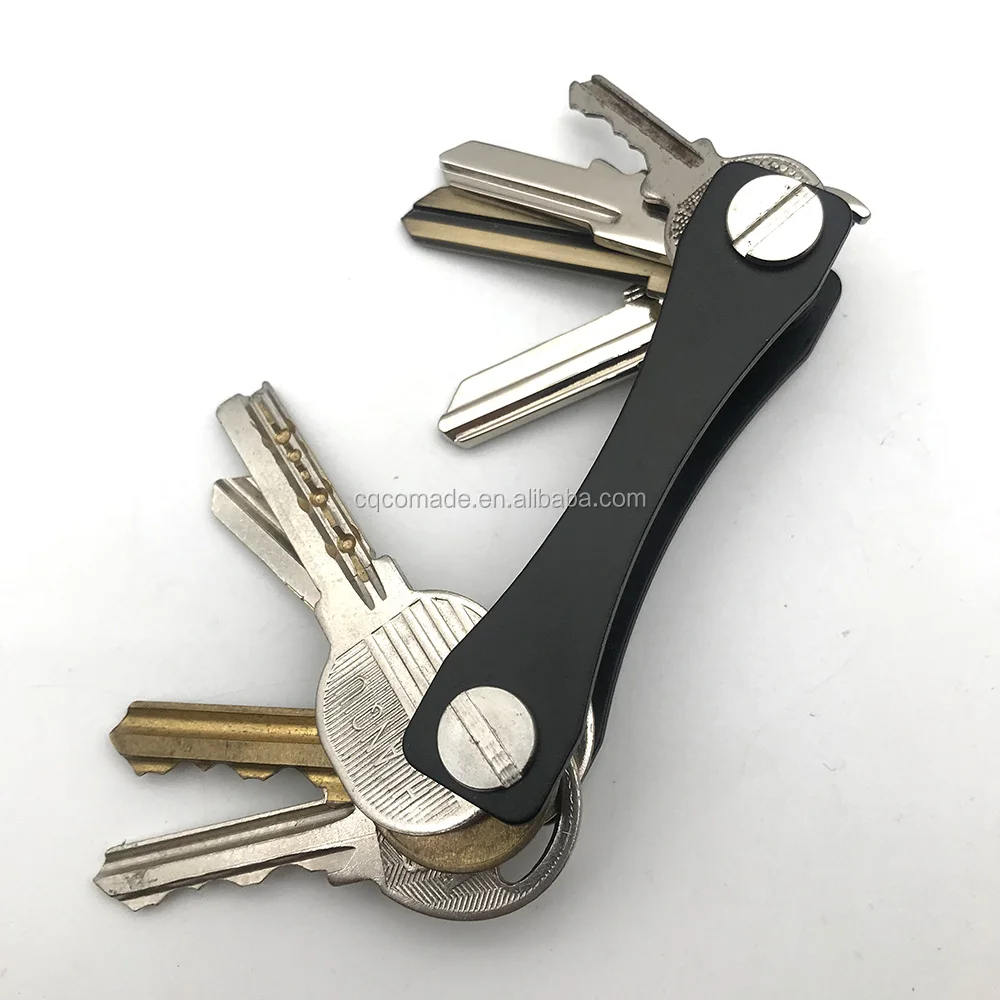Custom Smart Compact Keychain Carbon Fiber Key Holder