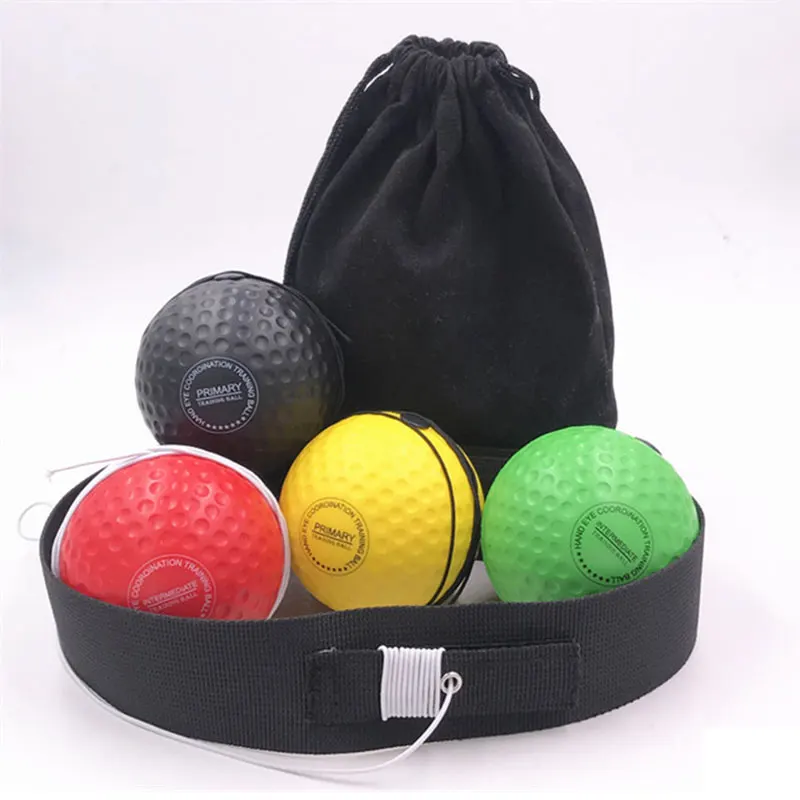 Hot sale gym fitness custom logo head-mounted Training speed PU Foaming Boxing Reflex Ball speed ball