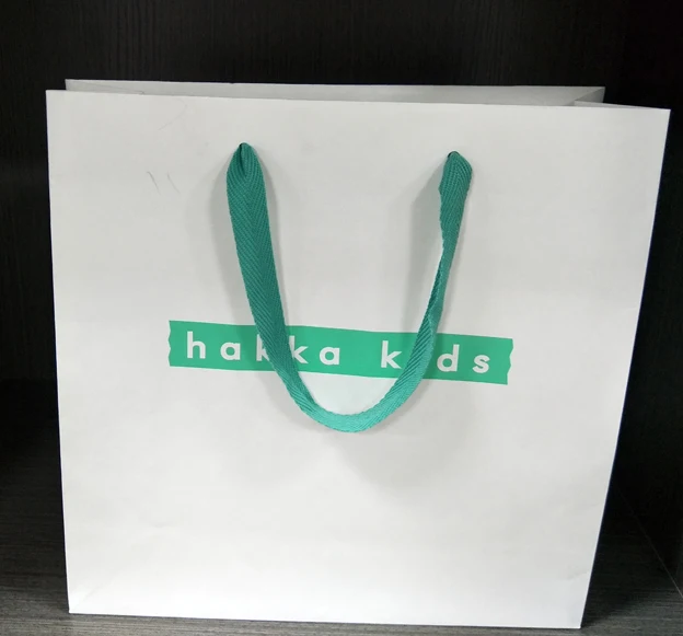 Customized LOGO Heavy Duty Kraft Paper Bags with Plastic&ribbon Handles Party Favor Shopping Bags Retail Merchandise Bags