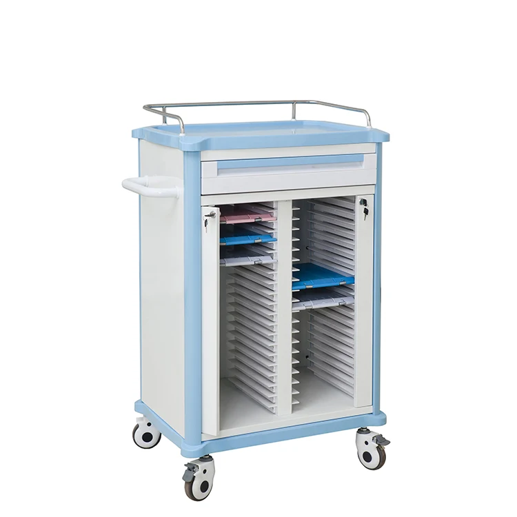 
IVY-C03 High Quality Hospital Medical Record Trolley 