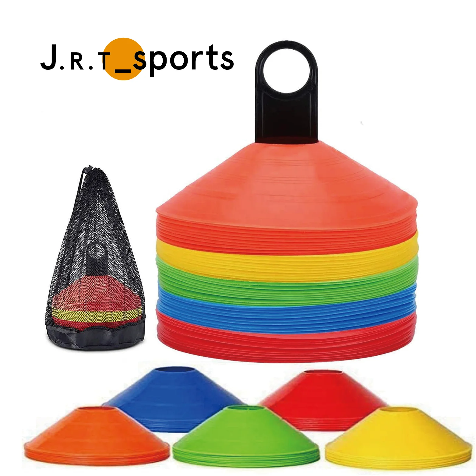 Sport Agility Safety Soccer Disc Football Training Cones Set Perfect Agility Cones For Field Space Mark With Plastic Holder