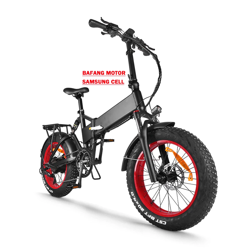 Akkubici limited Большая распродажа bafang Мотор заднего привода электрический велосипед 750 Вт складной толстой шины электрический велосипед 17.5Ah складной электровелосипед
