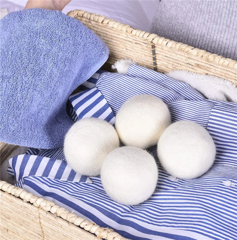 2022 Best Seller Popular Organic 2.5in Wool Dryer Balls With Bee Design