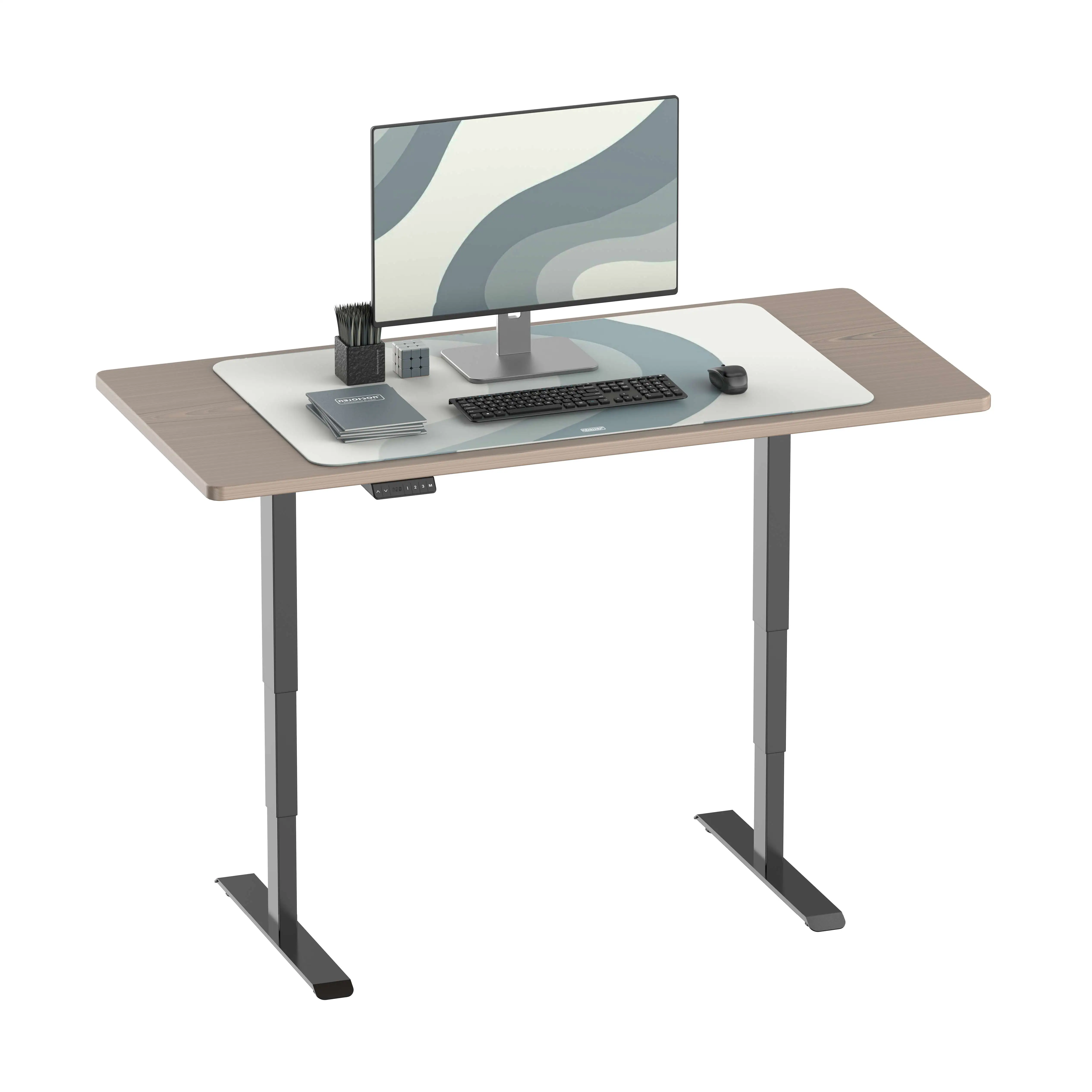 
Customize Ergonomic Electric Height Adjustable Sit Stand Lift Desk Dual Motor Frame Electric 