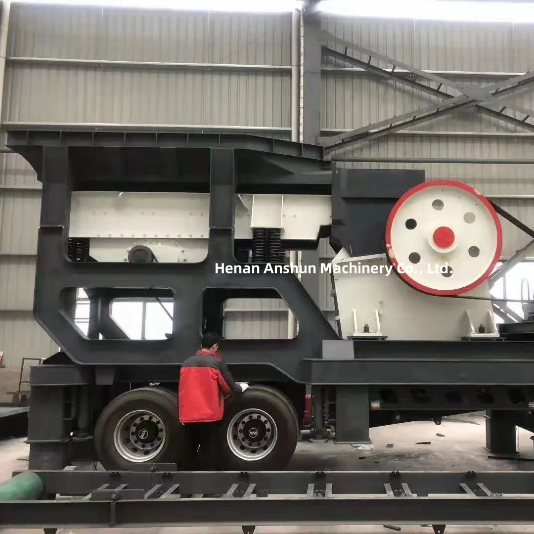 mining gold ore rock mobile jaw crusher plant with diesel engine stone crusher machine price