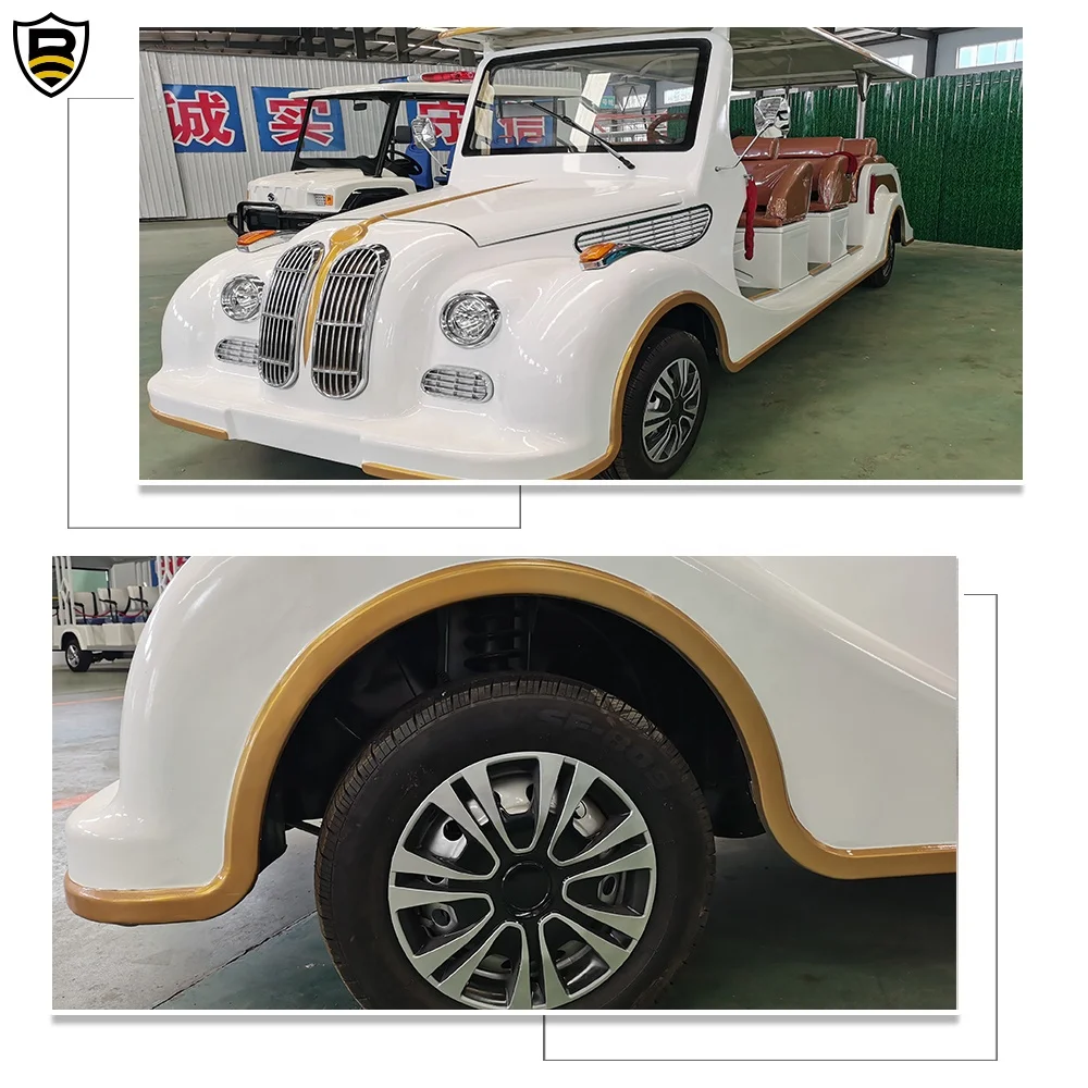 Electric Antique Vintage Car 6 seat 72V Vintage Electric Car Classic