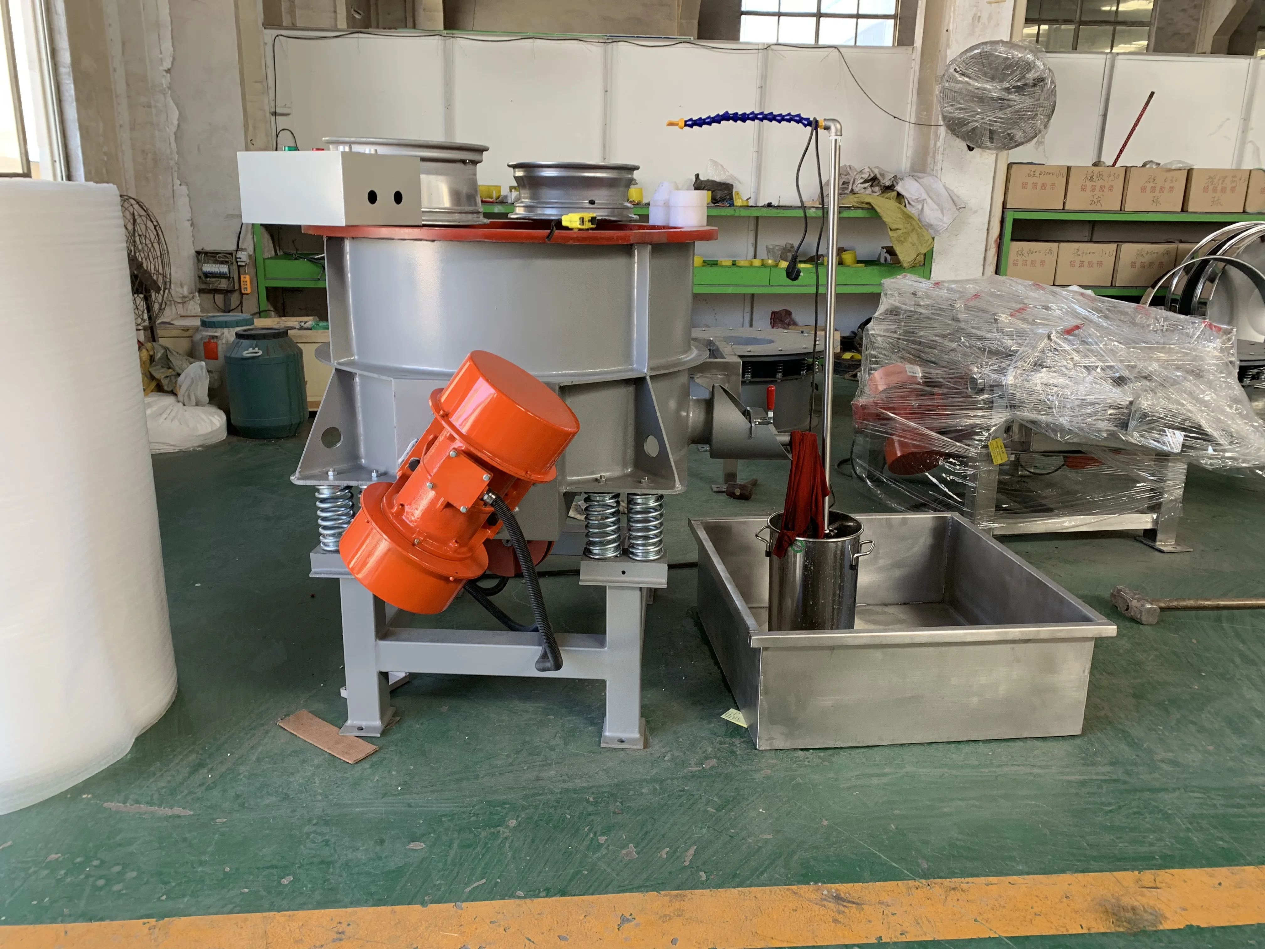 Car/Truck Wheel Polishing Machine vibrating equipment/Aluminium Alloy Wheel Hub of Motorcycles Polishing Machine