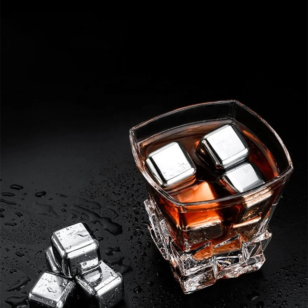 2021 new stainless steel ice cube 304 metal wine quick-freezer circulating ice artifact Safe to put in fruit juices and drinks