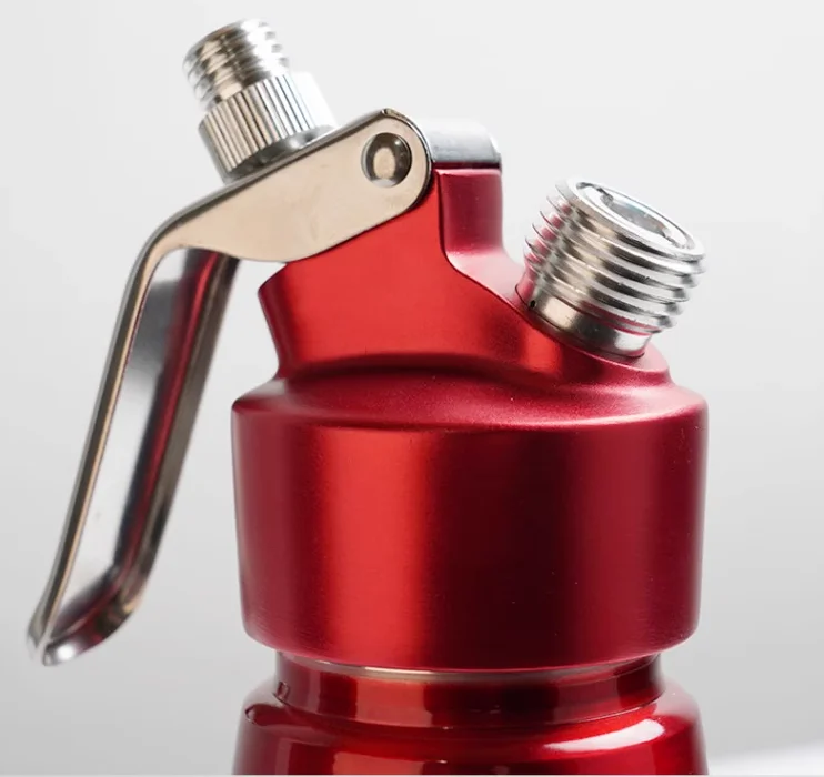 Whipped Cream Dispenser 1 Pint Stainless Steel Cream Whipper Capacity Canister-Using 8G N.2.O Cream Chargers