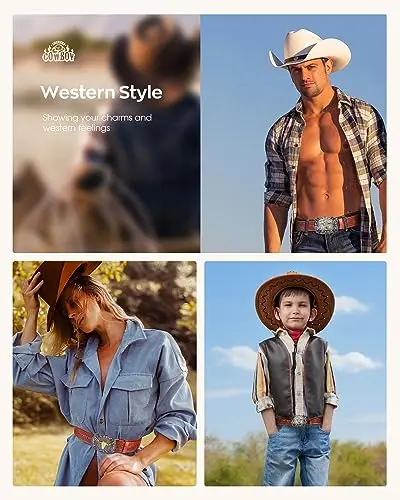 Custom Men Western Cowboy Sturdy Kids Husband Teens Men Belt Buckle for Cowboy Rodeo Halloween