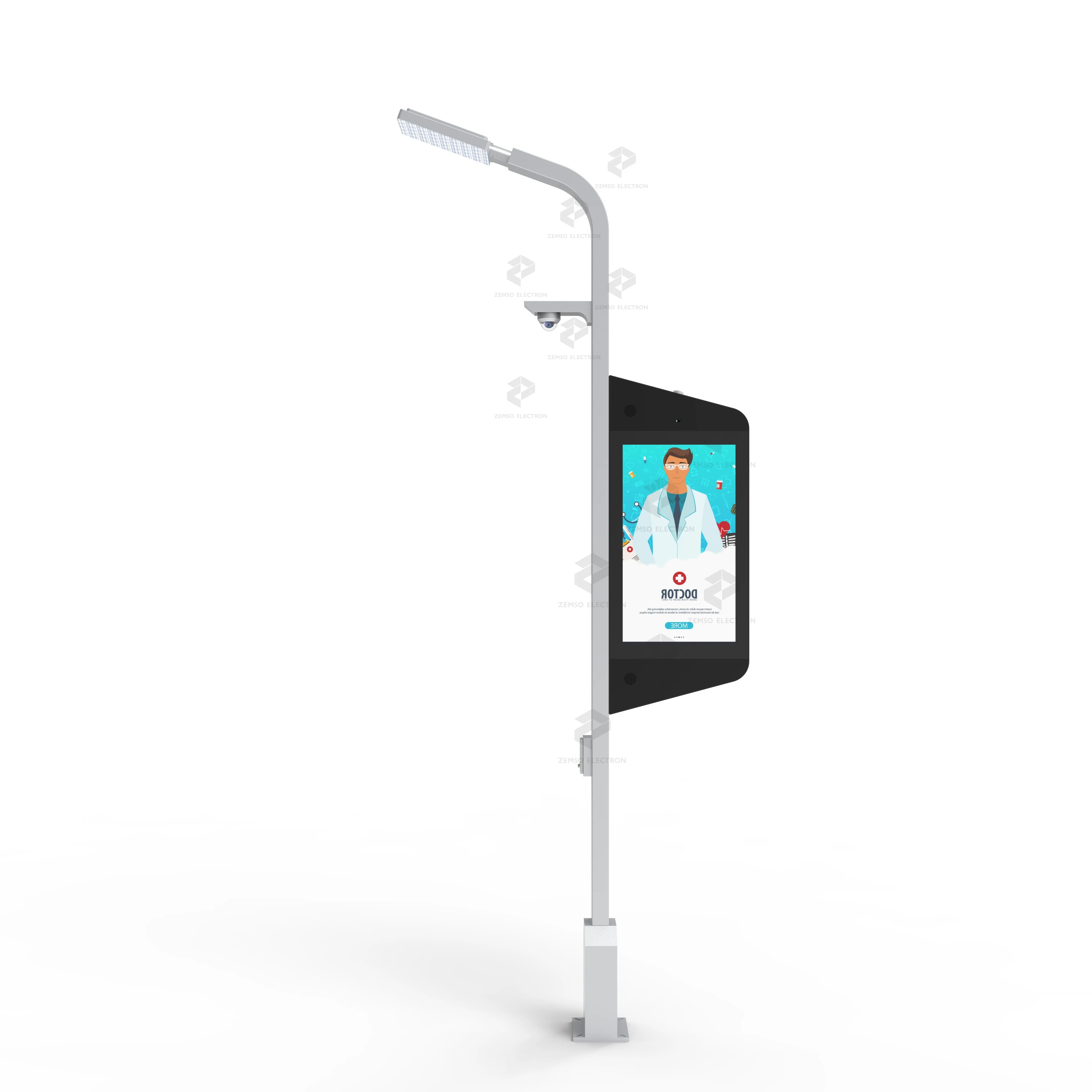 High tech outdoor lcd display, outdoor waterproof advertising screen outdoor monitor for lamp